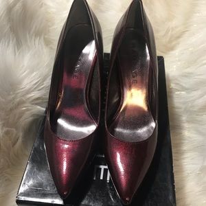 Deep Red Patent Heels - Size 8 1/2